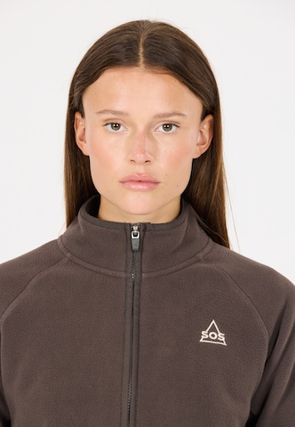SOS Functionele fleece jas 'Draco' in Bruin
