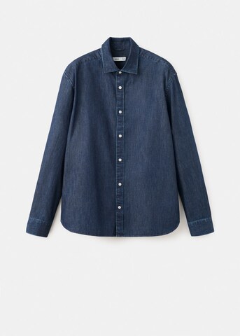 MANGO MAN Regular fit Button Up Shirt 'Chali' in Blue