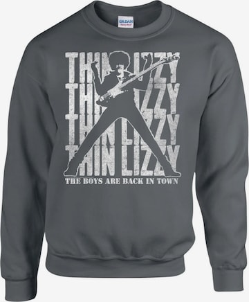 Sweat-shirt 'Thin Lizzy Boys Are Back in Town Sweatshirt' Thin Lizzy en gris : devant