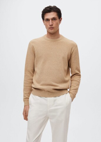 MANGO MAN Pullover 'Antigua' in Beige: predná strana