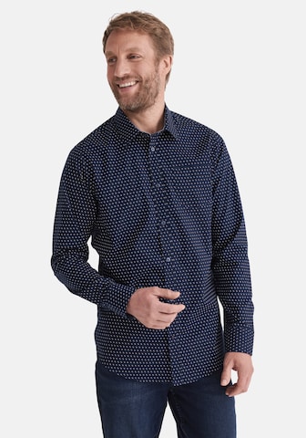 Coupe regular Chemise 'Hugh' Stooker Men en bleu : devant
