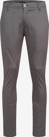 Indumentum Slim fit Chino Pants in Grey: front