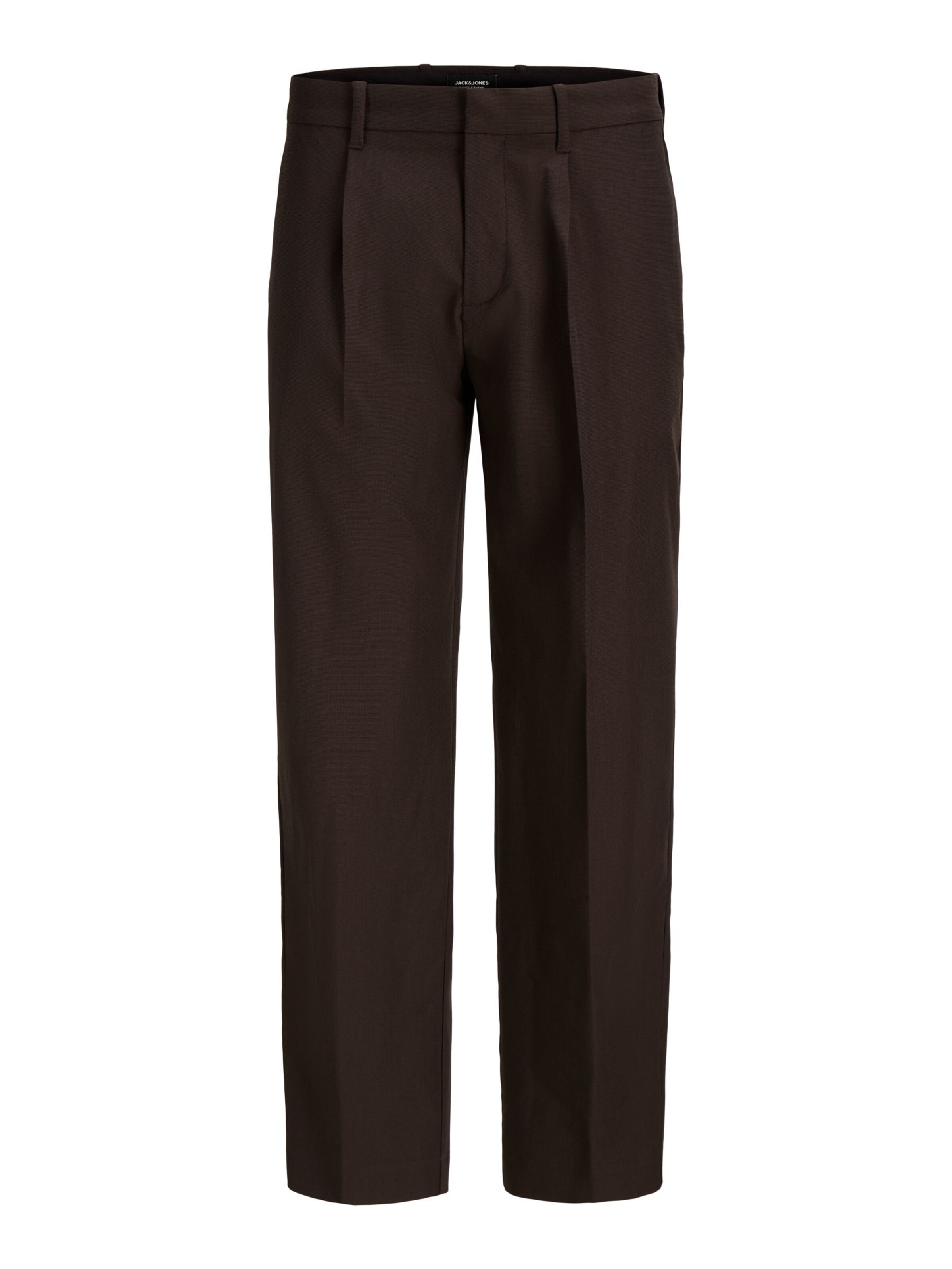 JACK & JONES Bandplooibroek in Bruin: voorkant