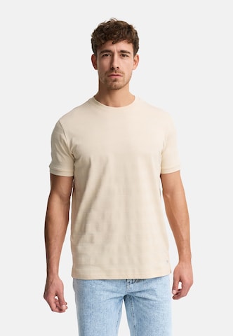 INDICODE JEANS Shirt ' INKile ' in Beige: voorkant