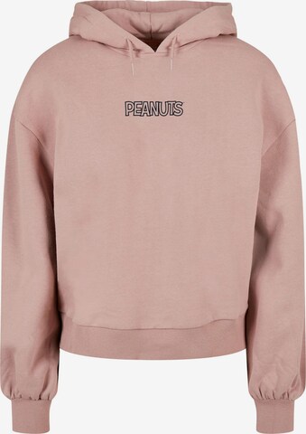 Merchcode Sweatshirt 'Peanuts' in Roze: voorkant