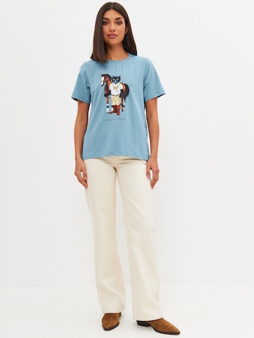 CAT by Maniita Lacitta Shirt 'RIDER CAT' in Blauw
