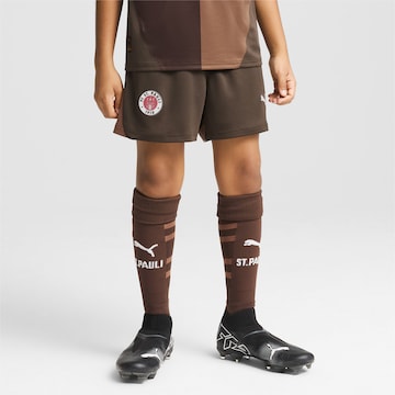 PUMA Regular Sportshorts 'FC St. Pauli 24/25' in Braun: Vorderseite