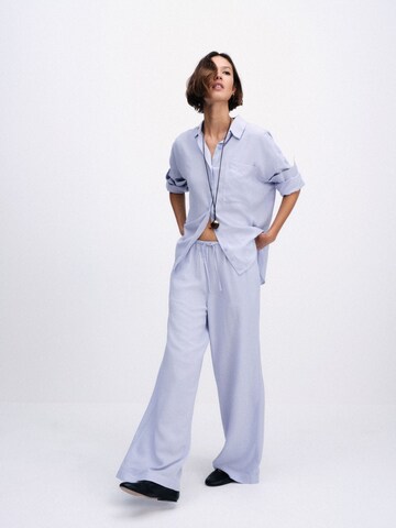 Wide leg Pantaloni di The Set in blu