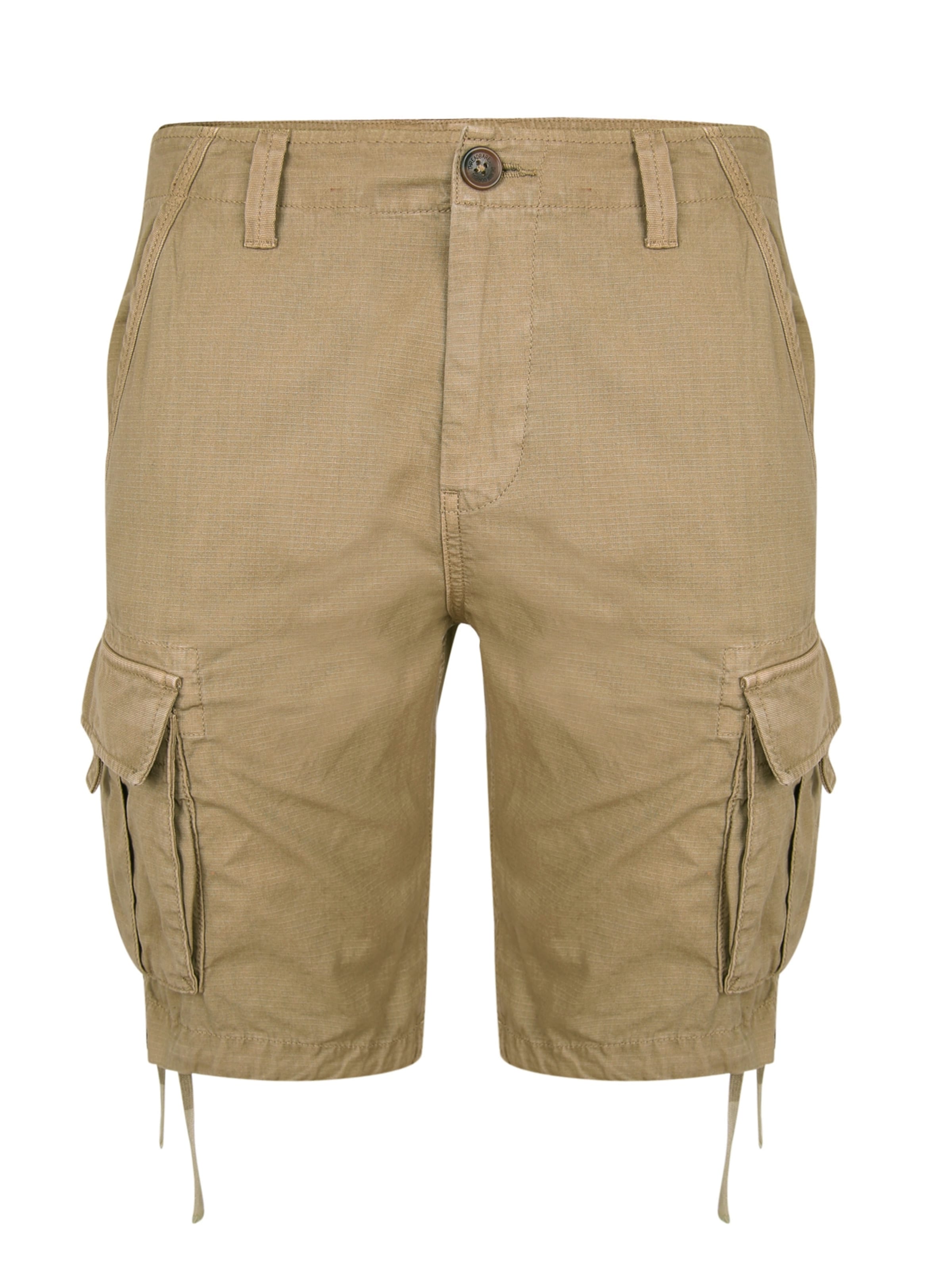 Threadbare Regular Cargobroek 'Manchester' in Beige: voorkant