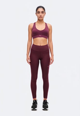 PUMA Skinny Sportnadrágok 'CLOUDSPUN' - piros