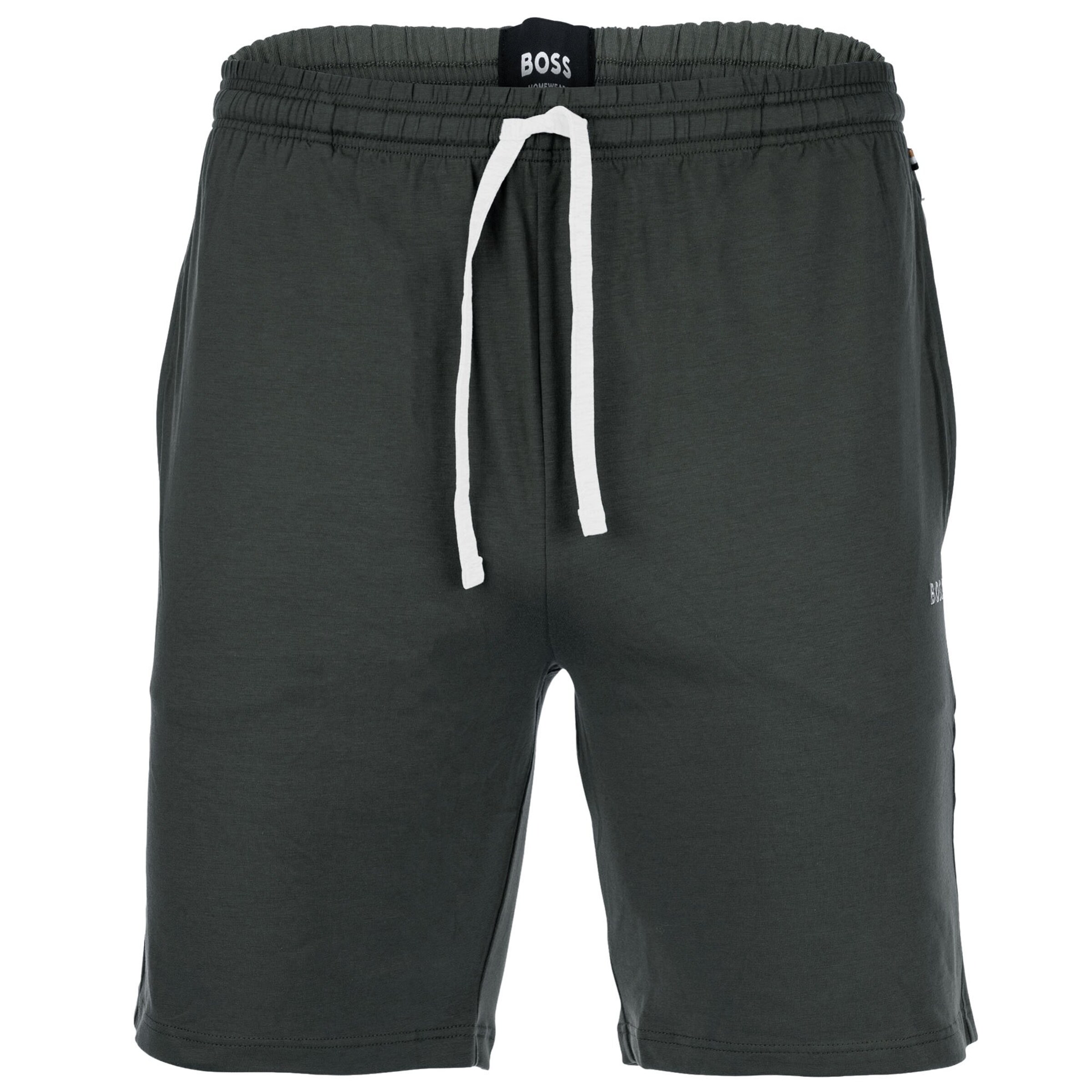 BOSS Regular Trousers in Green: front