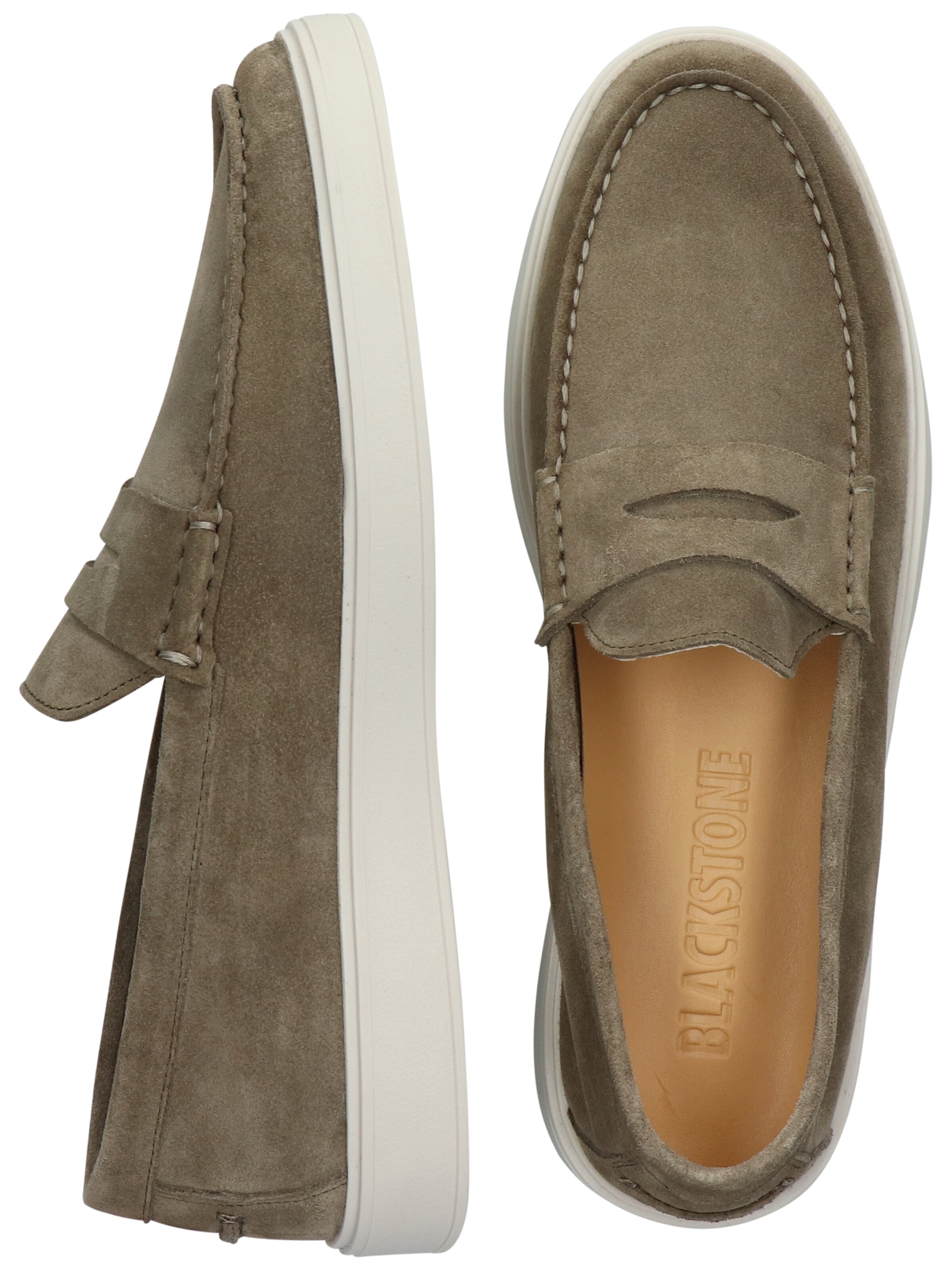 BLACKSTONE Mockasin 'Zuko Enzo DG370' i brun