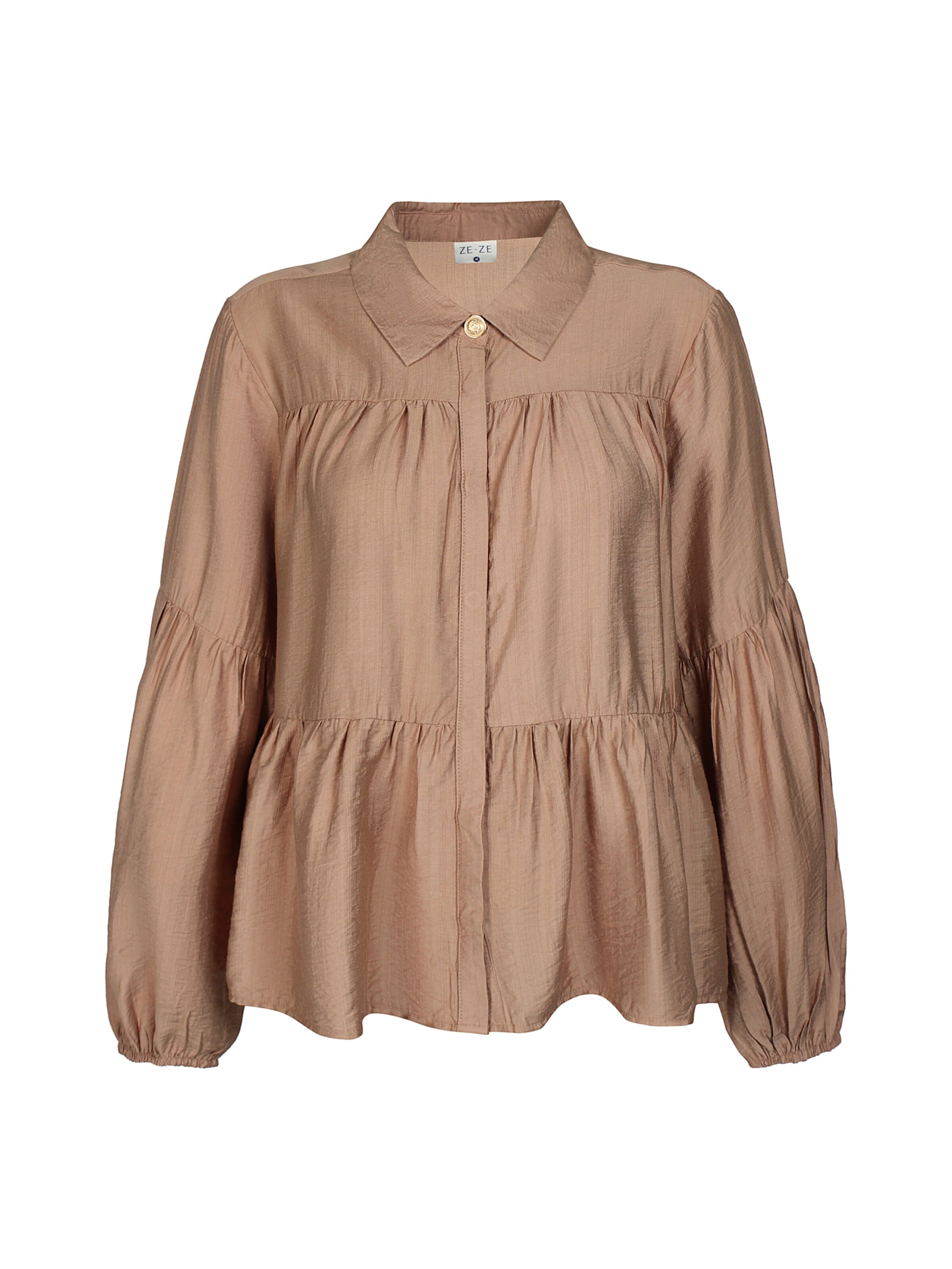 T-shirt 'Greta 223' ze-ze en marron : devant