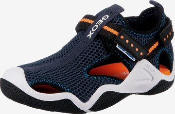 Chaussures ouvertes 'WADER ' GEOX en bleu : devant