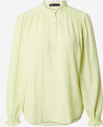 Camicia da donna 'Popover' di Marks & Spencer in giallo: frontale