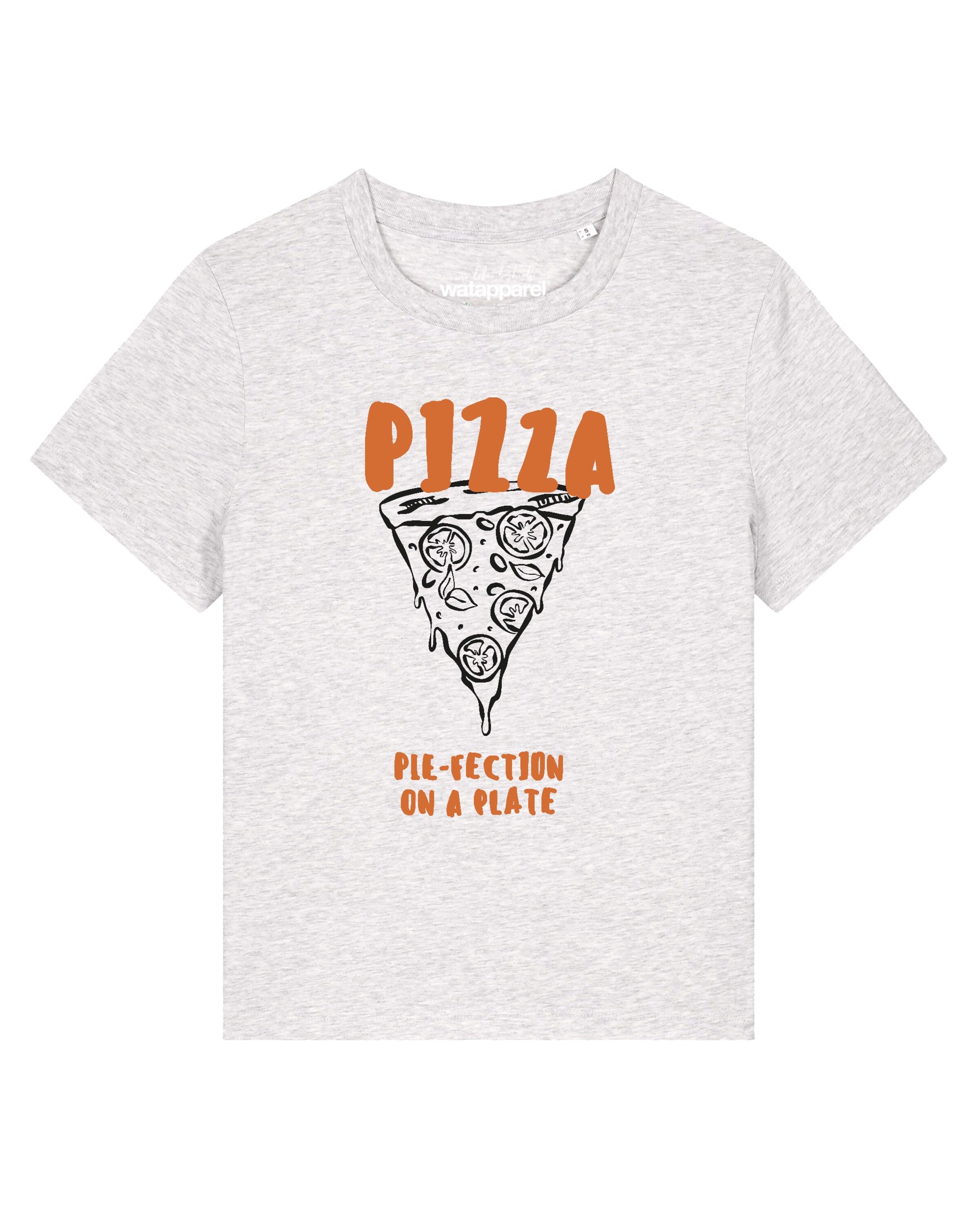 T-shirt Watapparel en blanc : devant