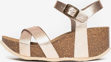 Bayton Sandal 'Venus' i guld: framsida