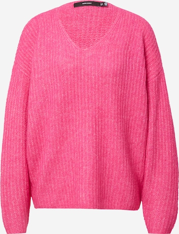 VERO MODA Sweter 'JULIE' w kolorze różowy: przód