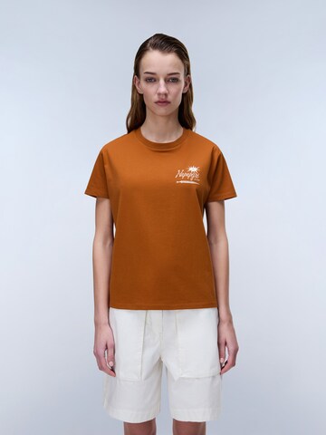 NAPAPIJRI Tričko – hnědá: přední strana