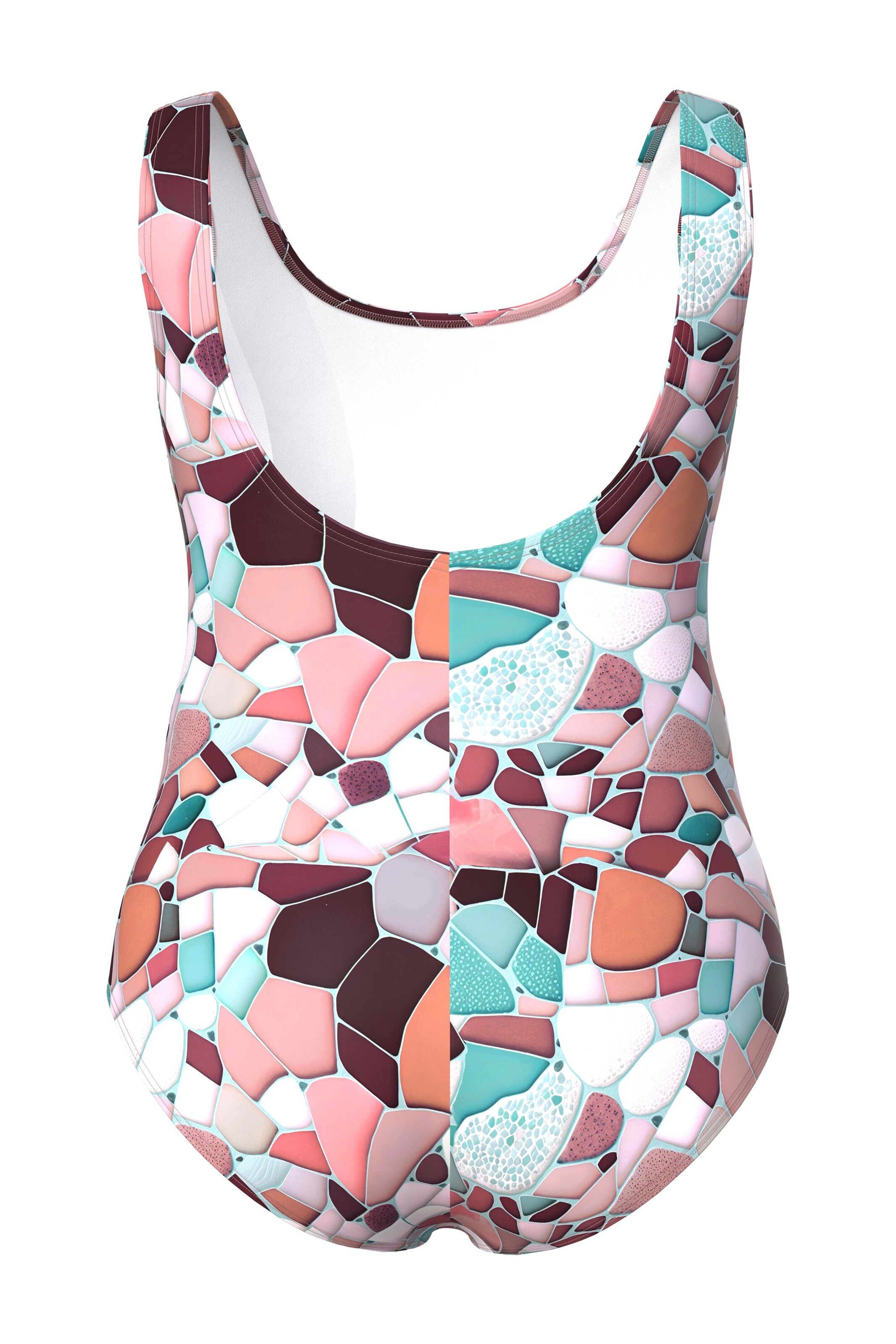 Ulla Popken Badeanzug in Grün