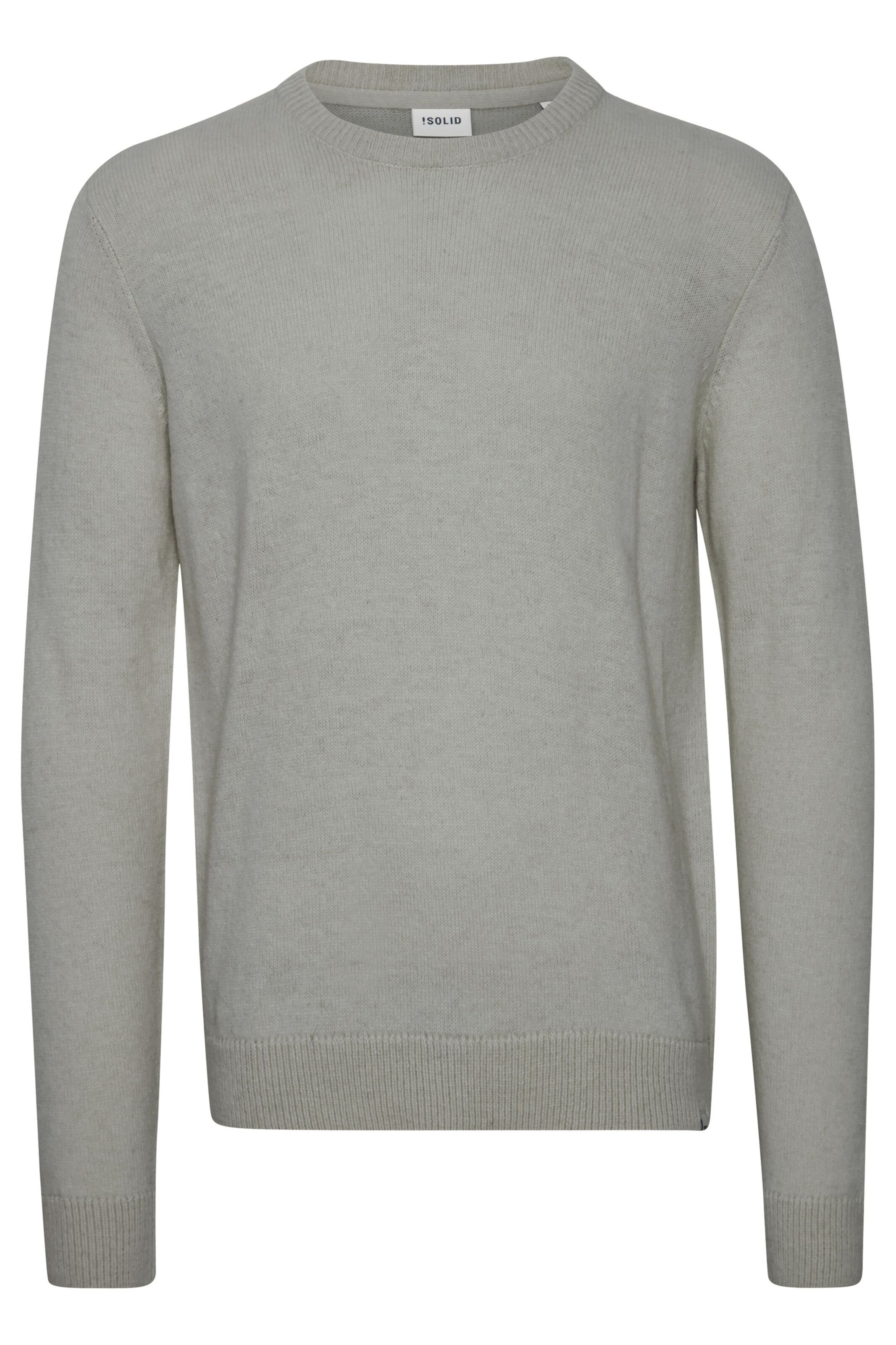 !Solid Pullover in Grau: Vorderseite