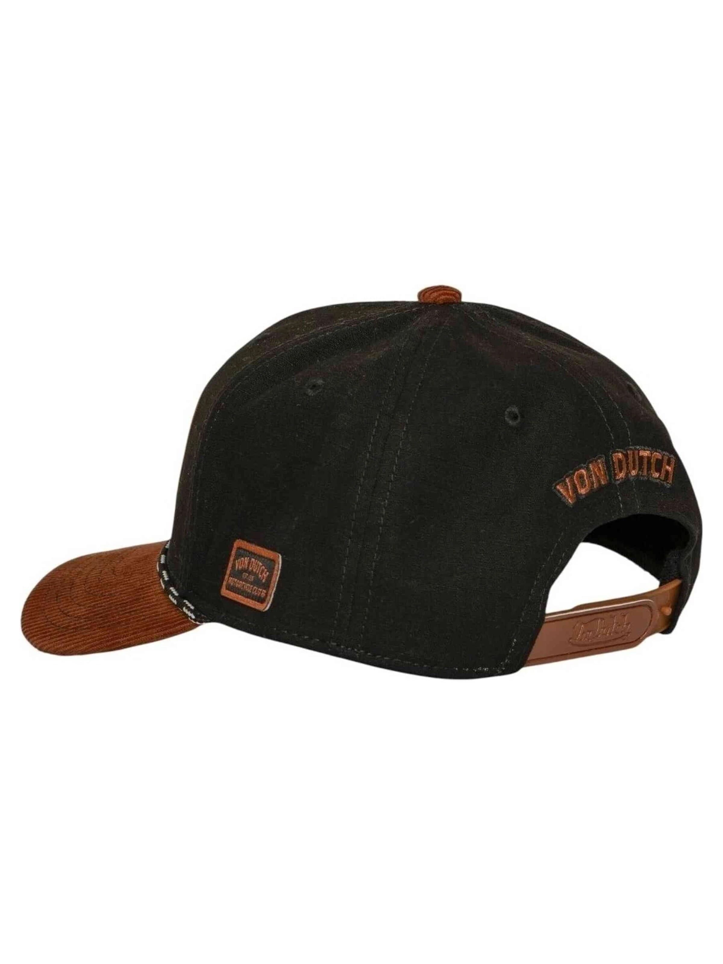 Von Dutch Kšiltovka 'Gorra von dutch negra bordados sem16 trucker cap' – černá
