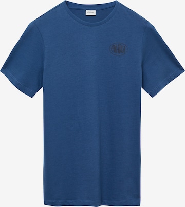 s.Oliver Shirt in Blauw: voorkant