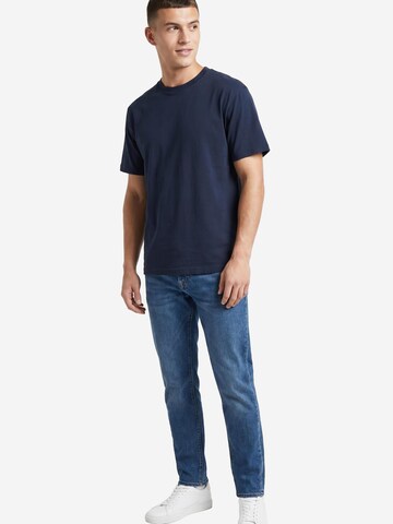 JACK & JONES Shirt 'Cotton Relaxed' in Blue