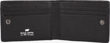 Braun Büffel Wallet 'Theo' in Black