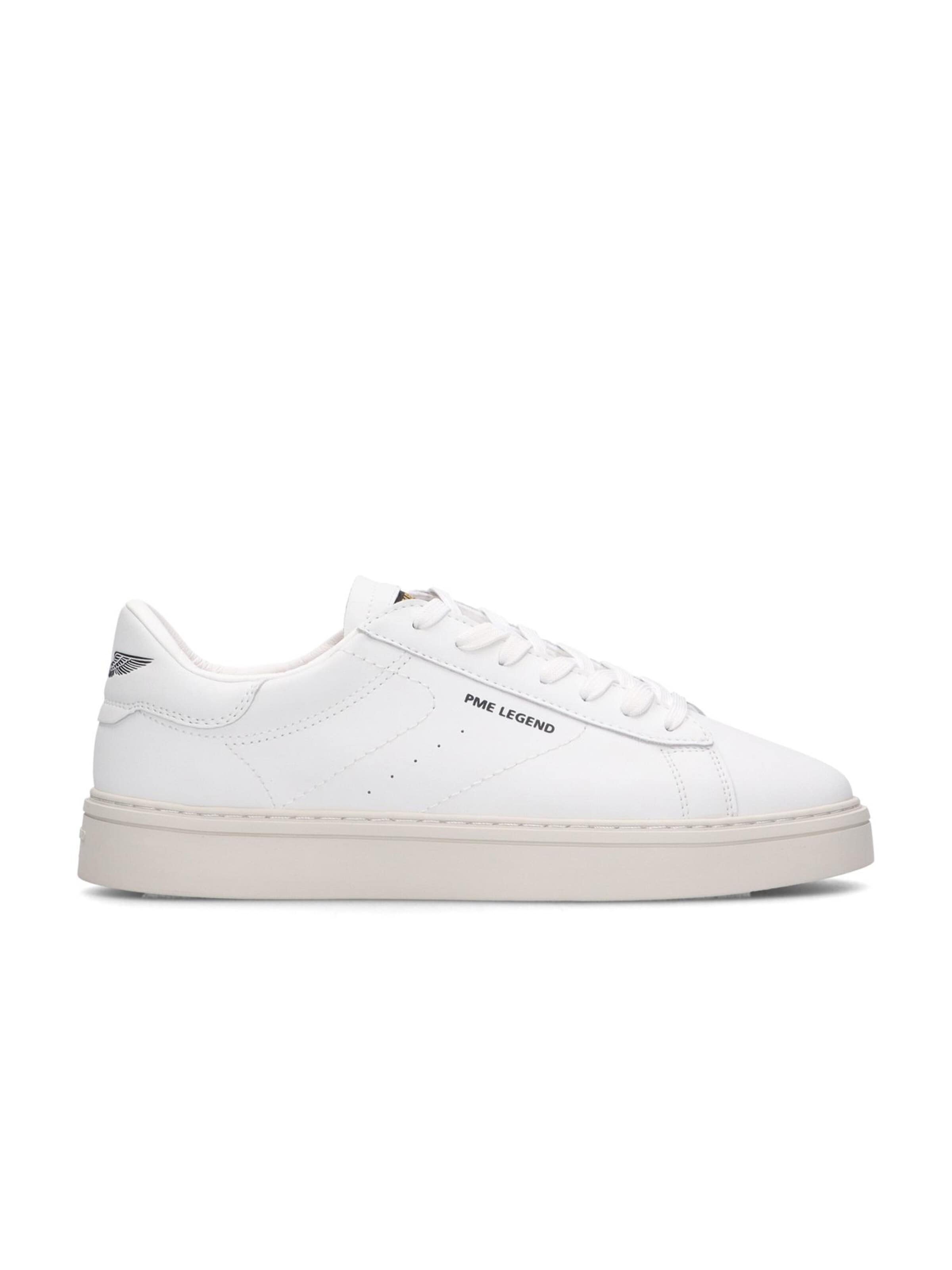 PME Legend Låg sneaker 'Rivet sneaker in leather' i vit: framsida