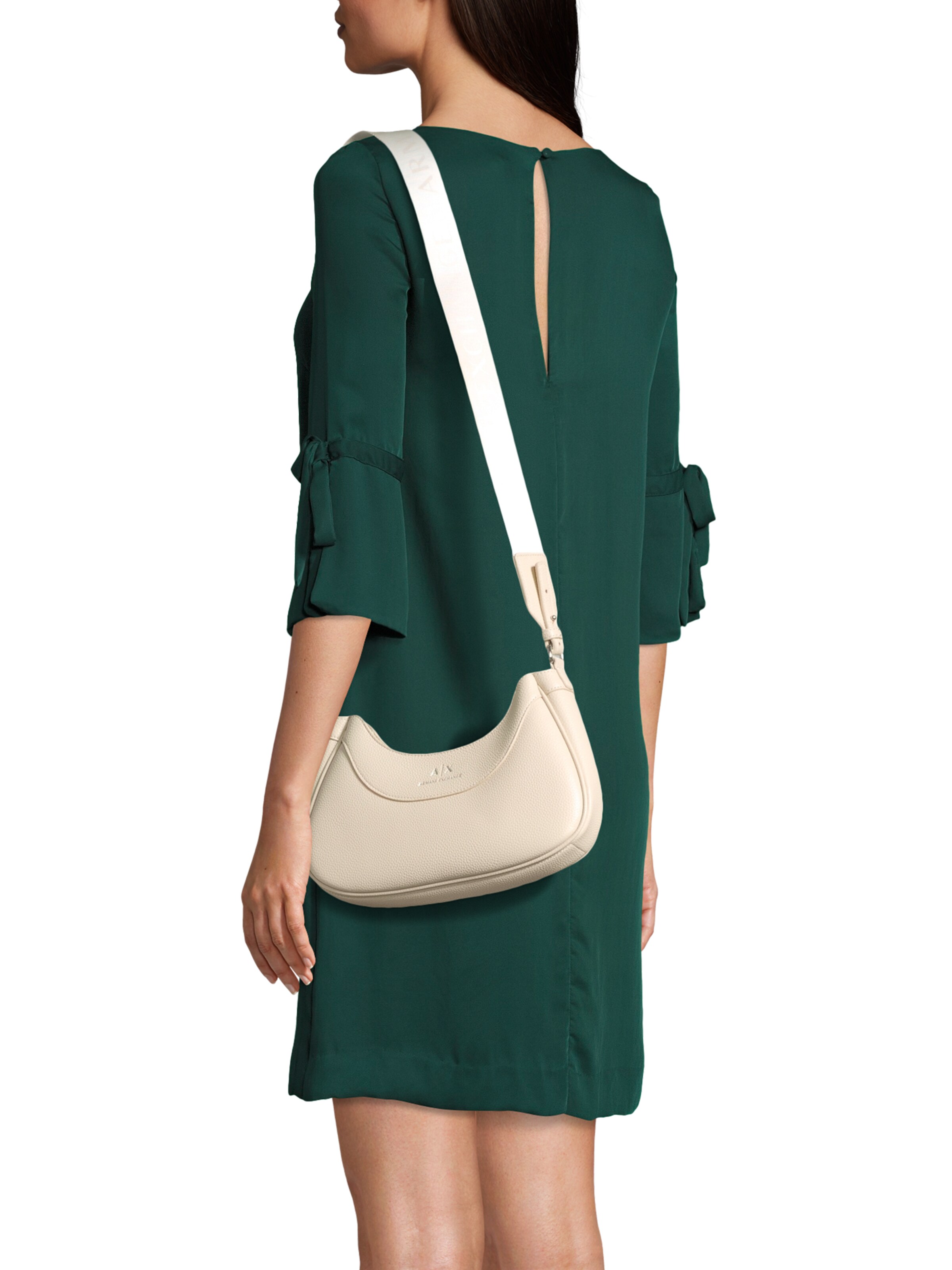 ARMANI EXCHANGE Válltáska 'HOBO' - bézs: elől