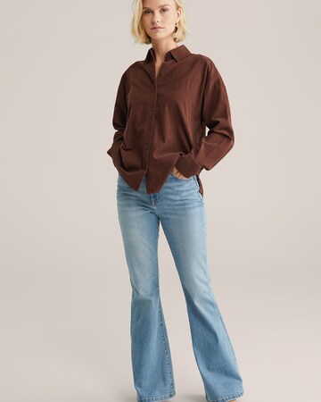 WE Fashion Блузка в Коричневый
