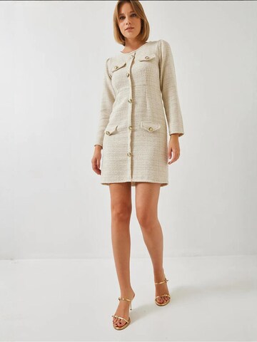 Bianco Lucci Jurk in Beige