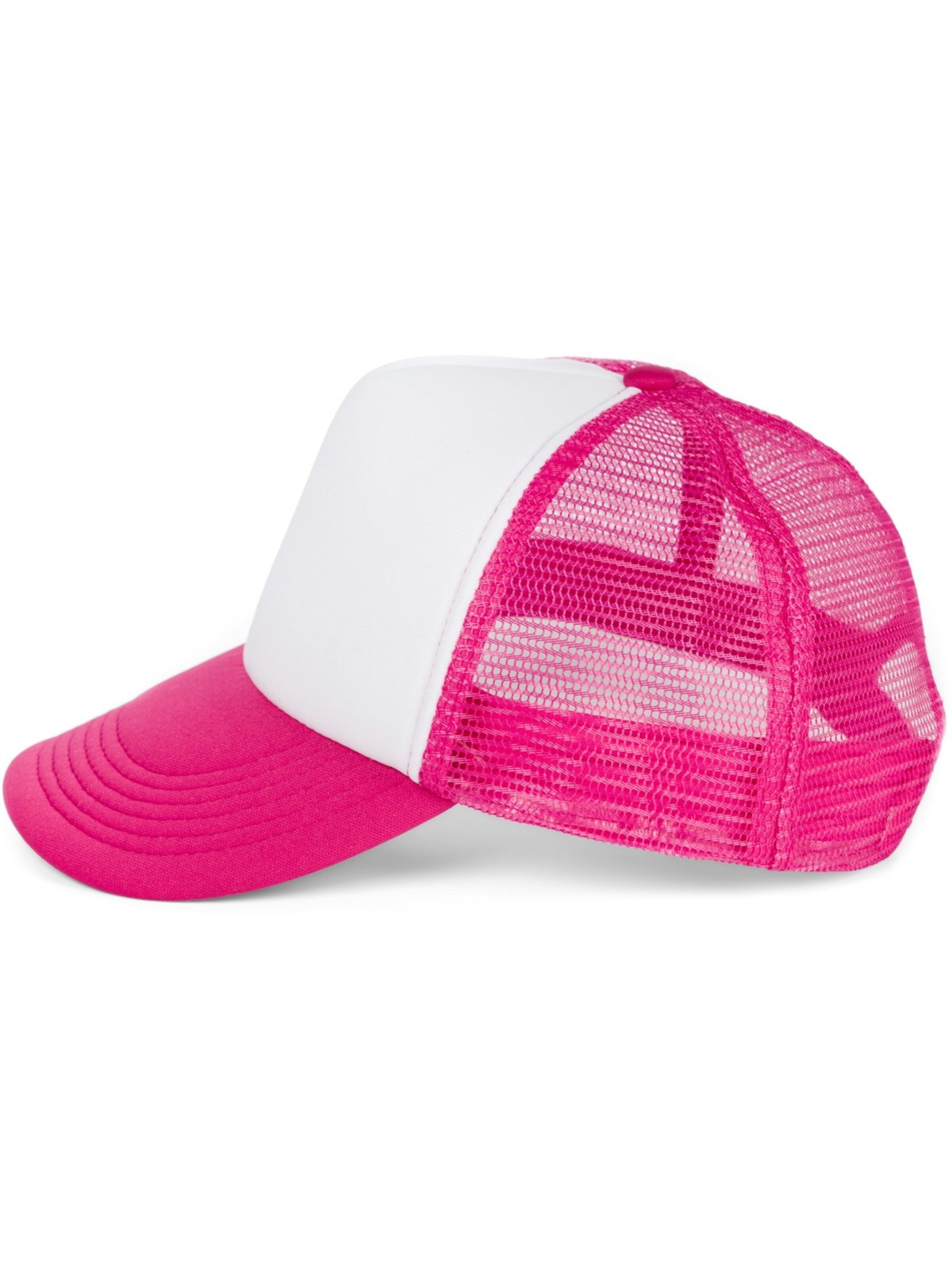 styleBREAKER Cap 'Trucker Cap 5-Panel Mesh' in Pink