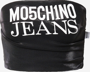 Moschino JeansTop - crna boja: prednji dio