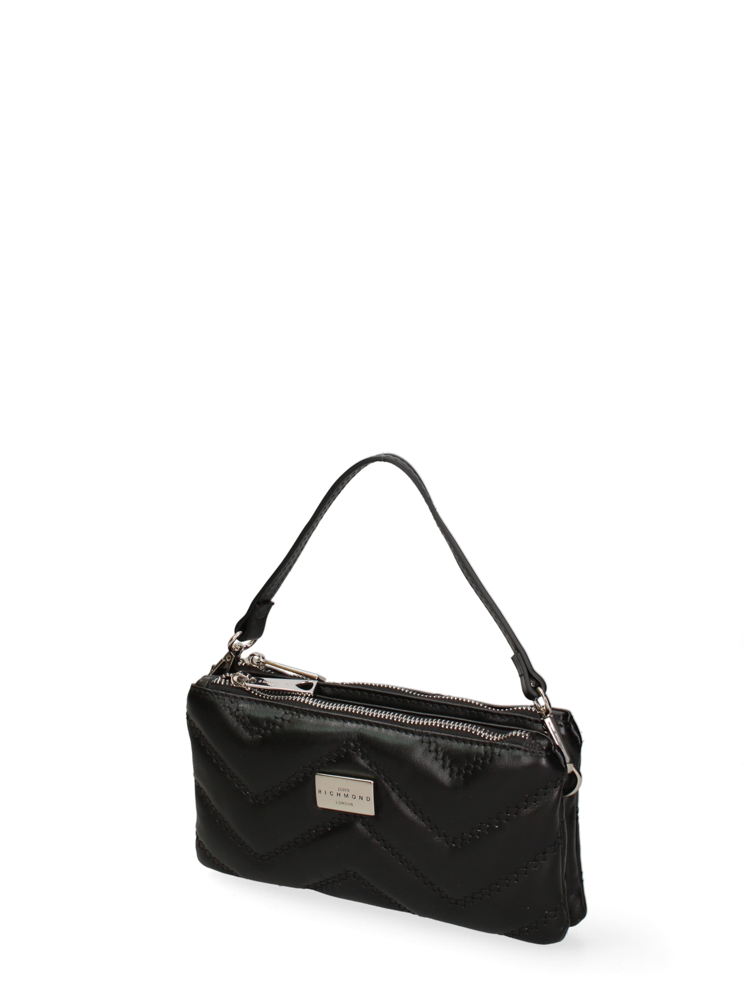 John Richmond Shoulder Bag in Black: front