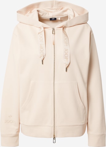 JOOP! - Sudadera con cremallera en beige: frente