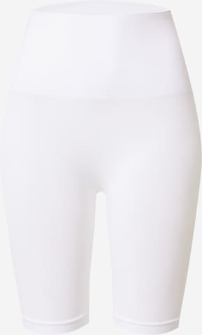 Pantaloni modellanti 'PCImagine' di PIECES in bianco: frontale