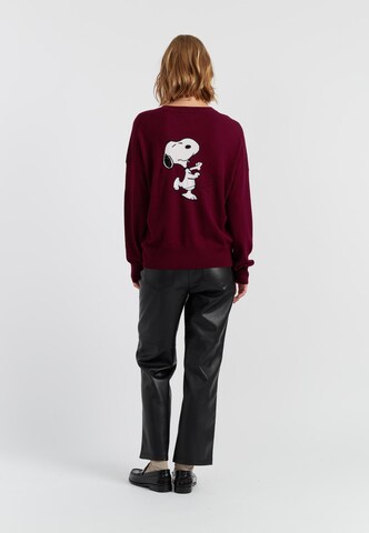 Chinti & Parker Pullover 'Dancing Snoopy' i rød