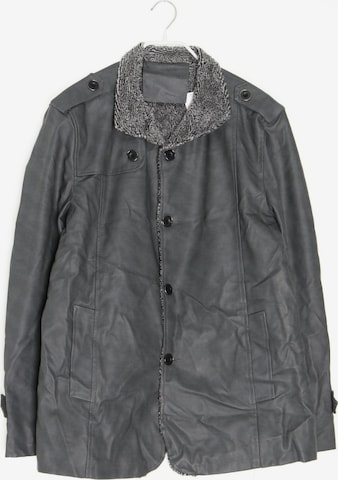 UNBEKANNT Jacket & Coat in XXL in Grey: front