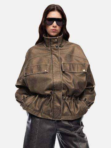 PINKO Kurtka zimowa 'PINKO BARKERIA BLOUSON TELA SPALMATA GIUBBINO' w kolorze brązowy