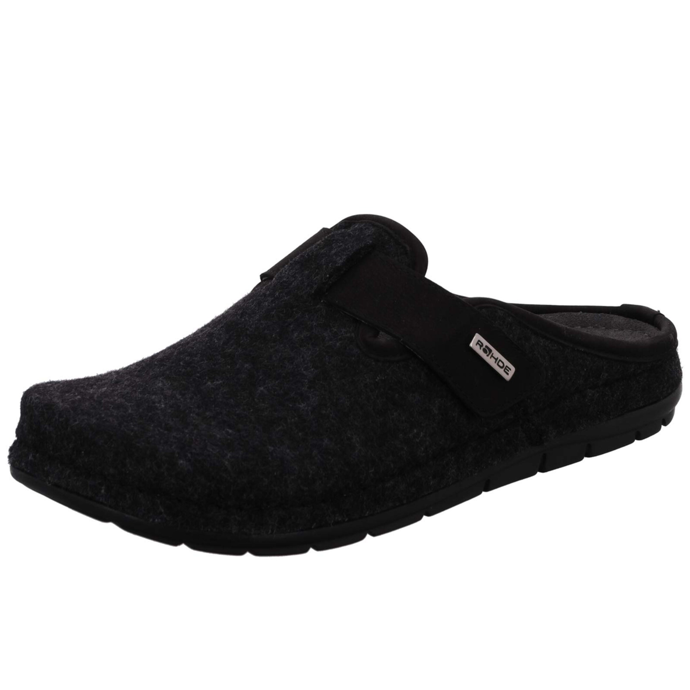 ROHDE Slippers in Black: front