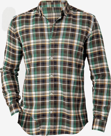 Felix Hardy Button Up Shirt in Green: front