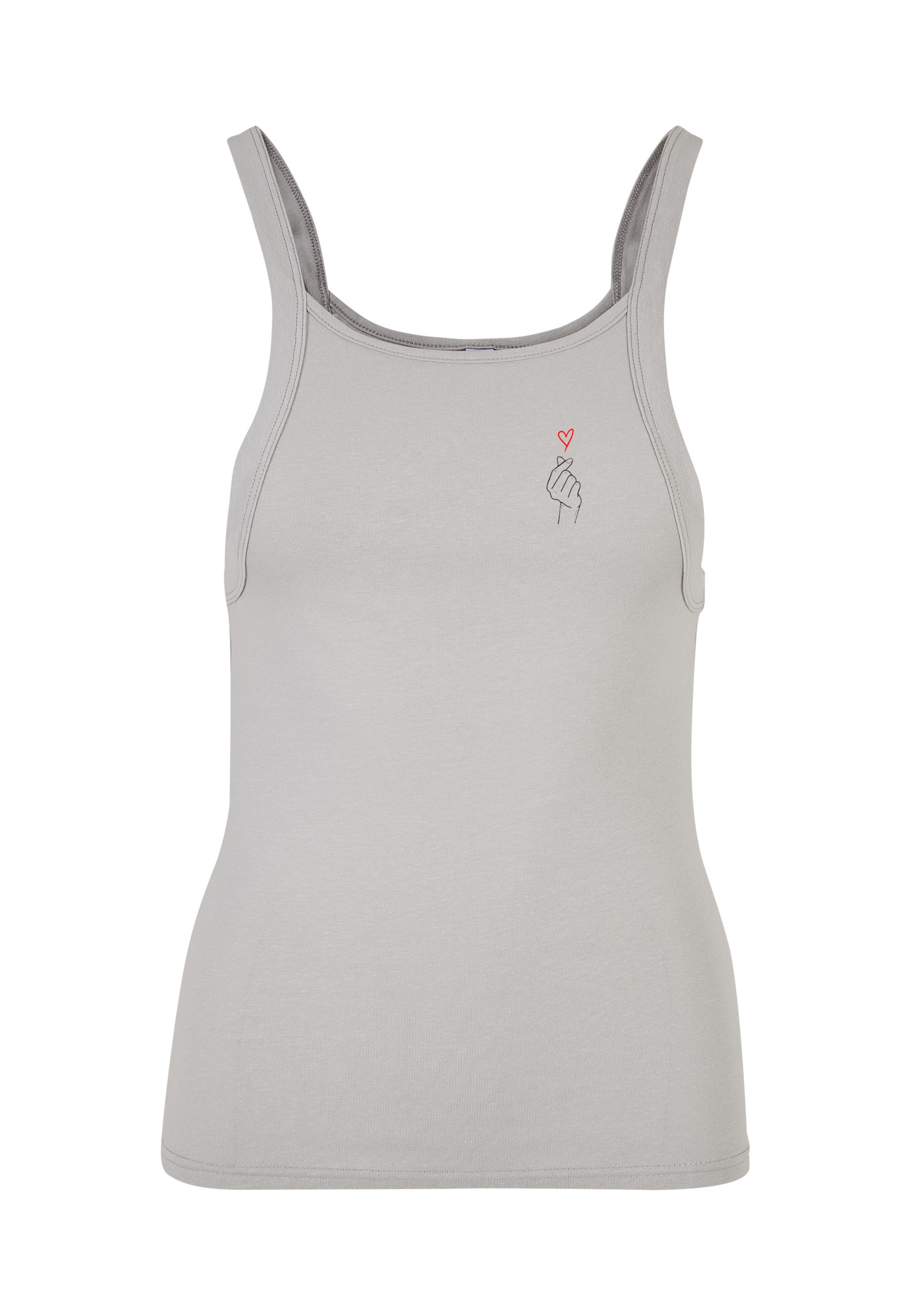 Top 'K-Heart' di Urban Classics in grigio: frontale