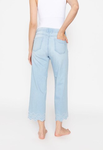 Angels Wide Leg 7/8 Jeans Culotte 'Linn' in Blau