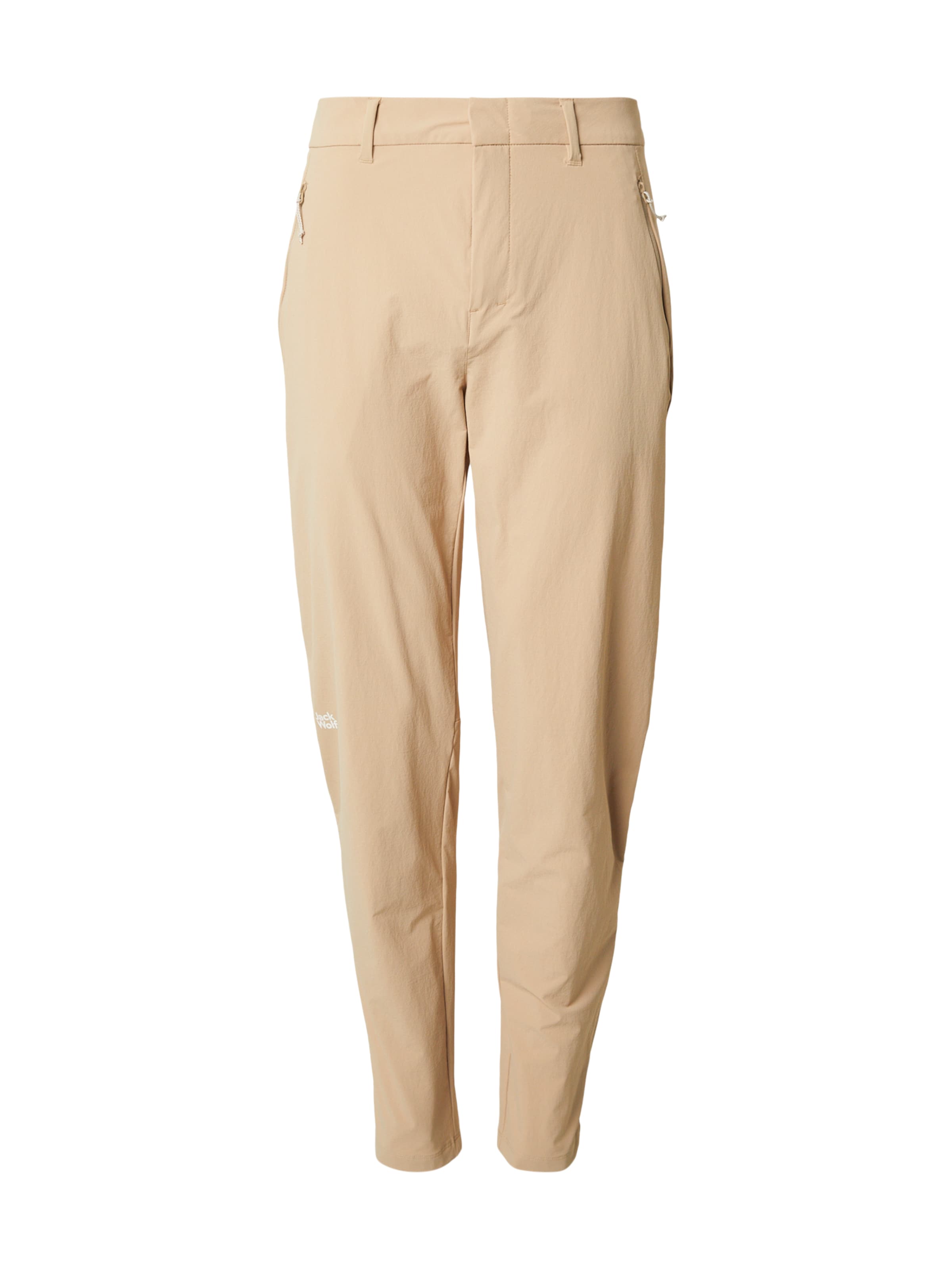 JACK WOLFSKIN Regular Outdoorbyxa 'HIKEOUT' i brun: framsida