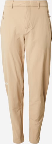 JACK WOLFSKIN Regular Outdoorbyxa 'HIKEOUT' i brun: framsida