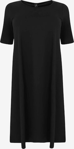 Yoek Dress in Black: front