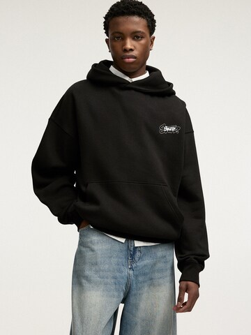 Felpa 'STWD' di Pull&Bear in nero
