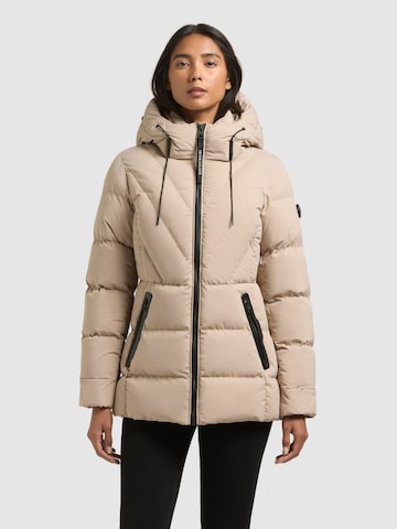 khujo Winter Jacket 'Rabb2' in Beige: front